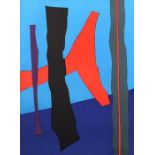 Reserve: 40 EUR        Winter, Fritz 1905 - 1976. "Abstrakte Komposition", in Rot, Violett,