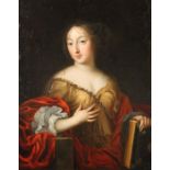 Reserve: 2500 EUR        Maler des 17. Jh. "Portrait der Francesca Maddalena d'Orléans (1648-1664)",