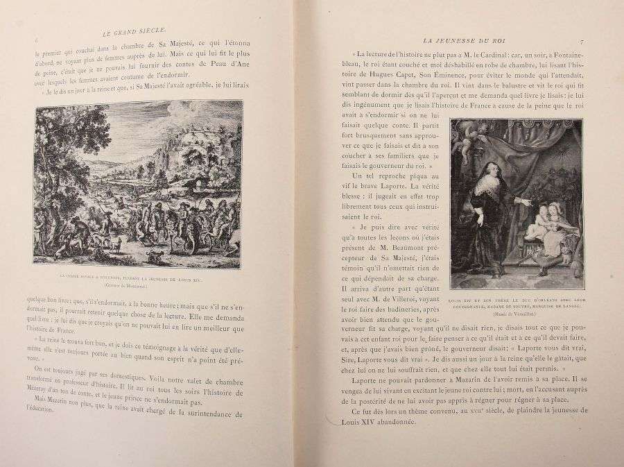 Bourgeois, Émile Le grand siècle Louis XIV, Les Artes Les Idees, Paris, Hachette, 1896, 483 S. mit - Image 3 of 4