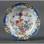 Reserve: 150 EUR        Teller mit Indischmalerei Meißen, 1860-1924, Porzellan, polychrome