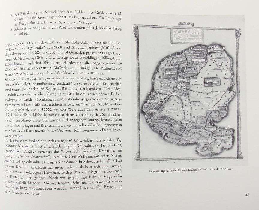 Schweickher, Heinrich Der Atlas des Herzogtums Württemberg vom Jahre 1575, Faksimileausgabe der - Image 3 of 5