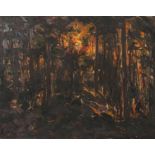 Reserve: 200 EUR        Starker, Erwin, attr. Stuttgart 1872 - 1938 ebenda. "Sonnenuntergang" im