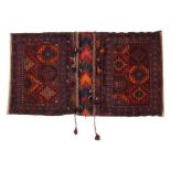 Reserve: 50 EUR        Hybe - Teppichtasche Afghanistan, um 1950, Wolle handgeknüpft,