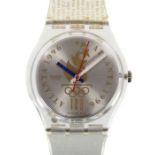 Swatch-Armbanduhr Olympic Athletes Germany anlässlich der Olympischen Spiele in Atlanta (1996).