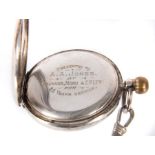 Reserve: 100 EUR        Offene Taschenuhr Robert Milne, Machester/England, Swiss Made, um 1900,