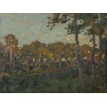 Reserve: 400 EUR        Starker, Erwin Stuttgart 1872 - 1938 ebenda. "Waldlichtung auf dem