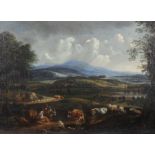 Reserve: 1300 EUR        Berchem, Nicolaes, attr./Umkreis Haarlem 1620 - 1683 Amsterdam. "Hirtin mit