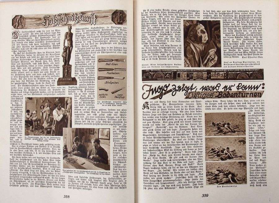 Hilf mit! Illustrierte deutsche Schülerzeitung, N. S. Lehrerbund, 1934/35, 2 Bde., mehrere - Image 3 of 5