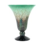 Reserve: 250 EUR        Ikora-Vase WMF Geislingen, 1930er Jahre, farbloses Kristallglas,