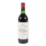 Chateau La Caze Bellevue St. Emilion, 1982, Philippe Faure, 0,75 l, Füllstand: oberste Schulter.