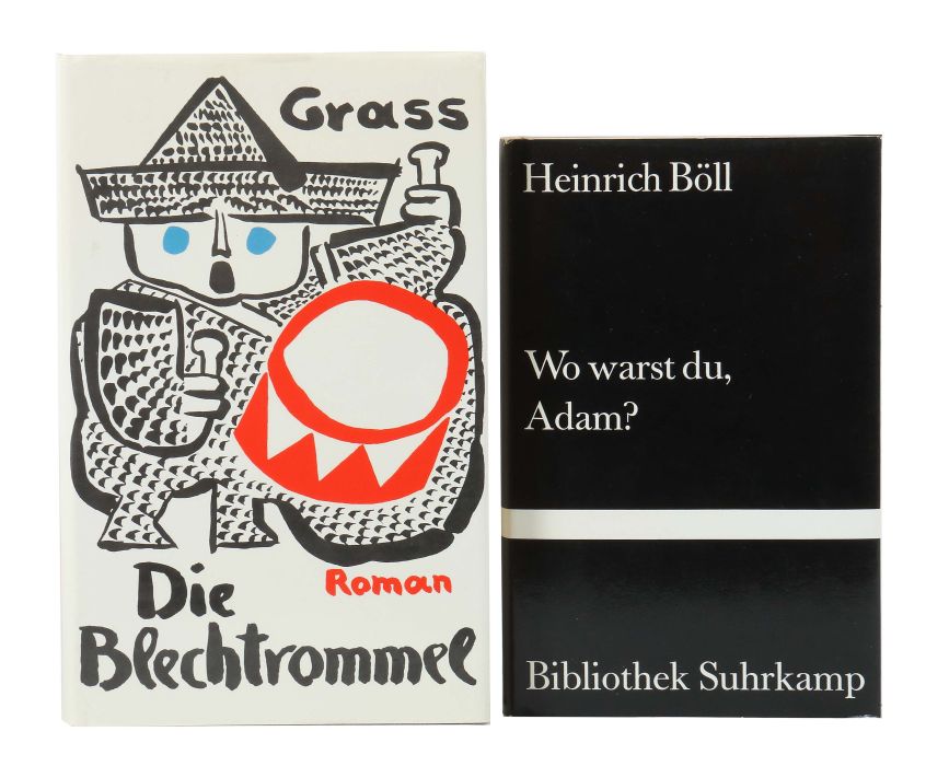 2 signierte Bücher Heinrich Böll, Wo warst du, Adam?, Suhrkamp, 1983; Günter Grass, Die