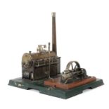 Dampfmaschine Märklin, mit Typenschild Märklin " D 9 Würtemberg", um 1926-32 und Schild ABC, wohl