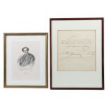 Nestroy, Johann Wien 1801 - 1862 Graz, österreichischer Dramatiker. 2 Teile: 1x eigenhändiger,