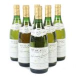 6 Flaschen Muscadet de Sèvre & Maine 1986, Ackerman Laurance, mis en bouteille dans le val de Loire,