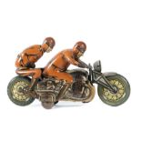 Motorrad Georg Kellermann, Nürnberg, Modell "Socius", made in US Zone Germany, Blech schwarz,