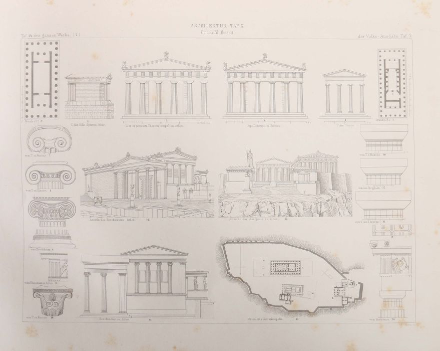 Lübke, Wilhelm und Lützow, Carl Denkmäler der Kunst zur Übersicht ihres Entwicklungsganges, Tafel- - Bild 3 aus 5