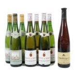 Konvolut Gewürztraminer 1985-1990, 8 Flaschen, Elsass, best. aus: 1x Vin d'Alsace, Wolfberger, 13,5%