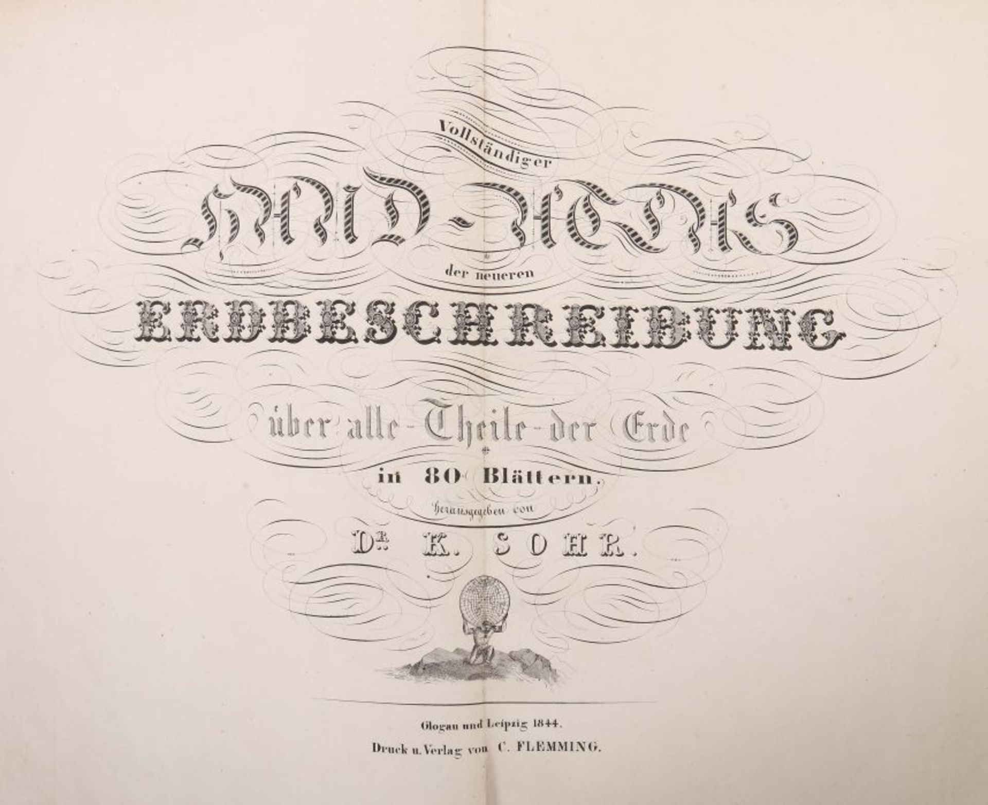 Sohr, Karl (Hrsg.) Vollständiger Hand-Atlas der neueren Erdbeschreibung über alle Theile der Erde, - Bild 2 aus 5