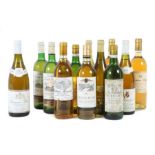 Konvolut französischer Weißwein 1983-1998, 13 Flaschen best. aus: 1x Etienne Defaix Chablis; 3x