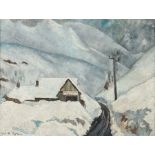 Dyl, Yan Bernard 1887 - 1944, französischer Maler, Zeichner und Illustrator. "Le Relais du Col",