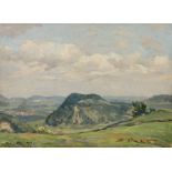 Zeyer, Erich Stuttgart 1903 - 1960 ebenda, Maler und Grafiker. "Wasserberg bei Deggingen", auf der