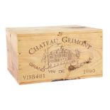 1 Kiste Chateau Grimont 1990, grand vin de Bordaux, Vin8481, Inhalt: 6 Flaschen. In ungeöffneter