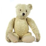 Teddybär Steiff, "original Teddy", 1949, Gliederkörper, Kunstseidenplüsch, blond, Brummstimme,