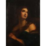Maler des 18./19. Jh. "Maria Magdalena", Brustbildnis en face, büßend ihren Blick gen Himmel
