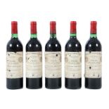 5 Flaschen Château Cheval Blanc 1980, St. Emilion, 1er Grand Cru Classé, mis en bouteille au