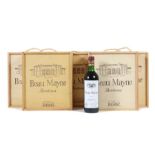 14 Flaschen Beau Mayne 1985, Bordeaux, Entrepots Lainé, mis en bouteille par Dourthe Fréres, 0,75 l,