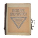 Gradl, Max J. Moderne Bauformen, Stuttgart, Julius Hoffmann, 1. bis 4. Jahrgang, 4 Bde., Original-