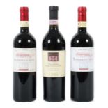 3 Flaschen italienischer Rotwein 1998/1999/2003, 2x Cantine Scrimaglio, Barbera d'Asti, Superiore,