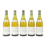 5 Flaschen Le Bourgogne Bichot 1985, Chardonnay, mis en bouteilles par A. Bichot a Beaune, 0,75 l,