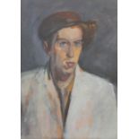 Schöfer, Max Haidhof 1895 - 1966, deutscher Maler und Grafiker. "Herrenportrait", Halbbildnis en