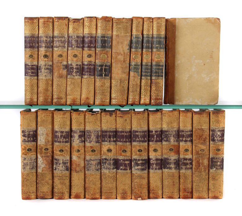 Goethe, Johann Wolfang von Goethes Werke, 24 von 26 Bänden, je mit Titelkupfer und gestochenem Titel