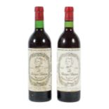 2 Flaschen Le Berger Baron 1980, Bordeaux, mis en bouteille par Baron Philippe de Rothschild s.a.