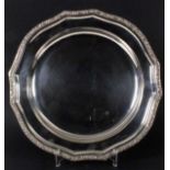 SILVER PLATE Czechoslovakia 1922 - 1929 Silver, round shape with edge furnished with a relief,