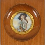 Opening: 50 EUR    A MINIATURE A portrait of a noble French man of the 17th century, colourful