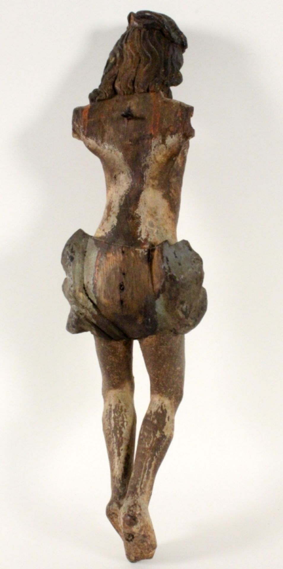 Opening: 480 EUR    A LATE GOTHIC CORPUS CHRISTI probably 16th century Carved wooden figure with - Bild 2 aus 2