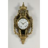 Opening: 8500 EUR    A LOUIS XVI ORMOLU CARTEL CLOCK Barbier Le Jeune, Paris 1772 - 1789 Ormolu