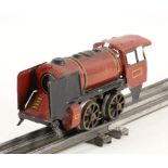 DAMPFLOKSpur 0, Uhrwerkantrieb. L.15cmAufrufpreis: 20 EUR

A STEAM LOCOMOTIVE0 gauge, clockwork,