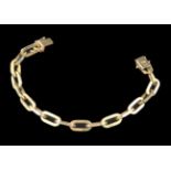 GOLDARMBAND333/000 Gelbgold. L.18,7cm, ca. 24,11gAufrufpreis: 200 EUR

A GOLD BRACELET8ct yellow