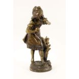 AUGUSTE MOREAU (nach)Mädchen mit Vogel. Bronze, auf der Plinthe bez. H.38cmAufrufpreis: 200 EUR

(