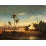 HÉDOUIN, PIERRE EDMOND ALEXANDREBologne-sur-Mer 1820 - 1889 Paris Orientalische Wüstenlandschaft mit