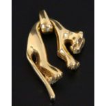 PANTHER ANHÄNGER333/000 Gelbgold. Cartier-Design, H.4cm, ca. 8,94gAufrufpreis: 80 EUR

A PANTHER