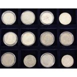 SAMMLUNG VON 12 SILBERMÜNZENZahlungsmittel aus versch. LändernAufrufpreis: 50 EUR

A COLLECTION OF