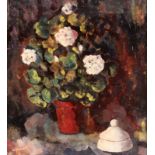 CHURCHILL, W.England, 20.Jh. Blumen in der Vase. Öl/Lwd., bez.: W. Churchill. 61x56cm, Ra.