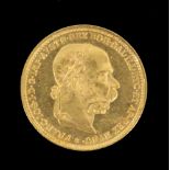 20 KRONEN GOLDMÜNZERömisch Deutsches Reich Franz Joseph I. 1898Aufrufpreis: 150 EUR

20 GOLD CROWN