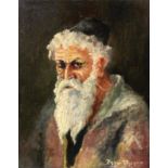 TCHENKO, ZAGAJüdischer Maler um 1920 Rabbiner. Öl/Karton, signiert. 27x21,5cmAufrufpreis: 150 EUR