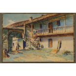 BOMPARD, J.Südfrankreich, 20.Jh. Bauernhof in Südfrankreich. Aquarell, signiert.Aufrufpreis: 60 EUR